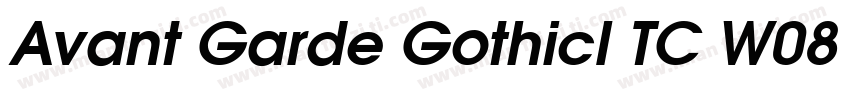 Avant Garde GothicI TC W08 Demi字体转换